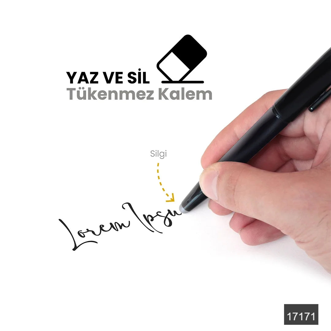 Silinebilir Tükenmez Kalem – Siyah