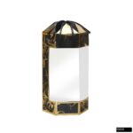 Ebruli Varak Baskılı Asetatlı Karton (Altıgen) Seccade Kutusu (Boş)