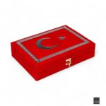 Sancak Serisi Lüks Kadife Kuran Kutusu (Boş Kutu)