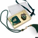 Asetat Kutu İçerisinde Mikro Kuran + Zikirmatik + İnci Tesbih Seti - Görsel 2
