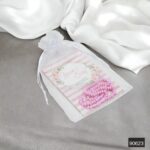 10'lu Tül Kese İçerisinde Kişiye Özel Etiketli Yasin ve Tesbih Hediye Seti - Görsel 6