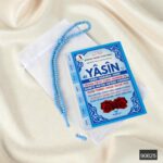 10'lu Tül Kese İçerisinde Çanta Boy Yasin ve Tesbih Hediye Seti - Görsel 2