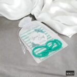 10'lu Tül Kese İçerisinde Kişiye Özel Etiketli Yasin ve Tesbih Hediye Seti - Görsel 3